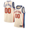 New York Knicks Custom Nike 2025-26 City Edition Valkoinen Miesten Pelipaidat Swingman